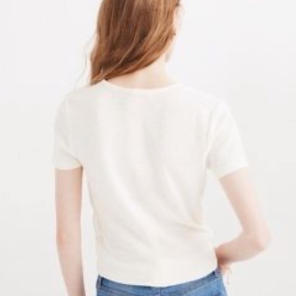 Madewell Texture & Thread Knot Front Woven Top - Picture 2 of 5